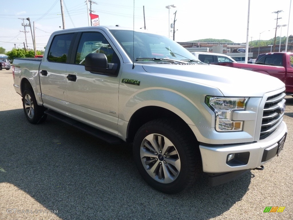 2017 F150 XL SuperCrew 4x4 - Ingot Silver / Black photo #8