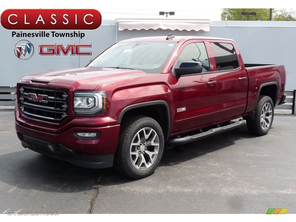 2017 Sierra 1500 SLT Crew Cab 4WD - Crimson Red Tintcoat / Jet Black photo #1