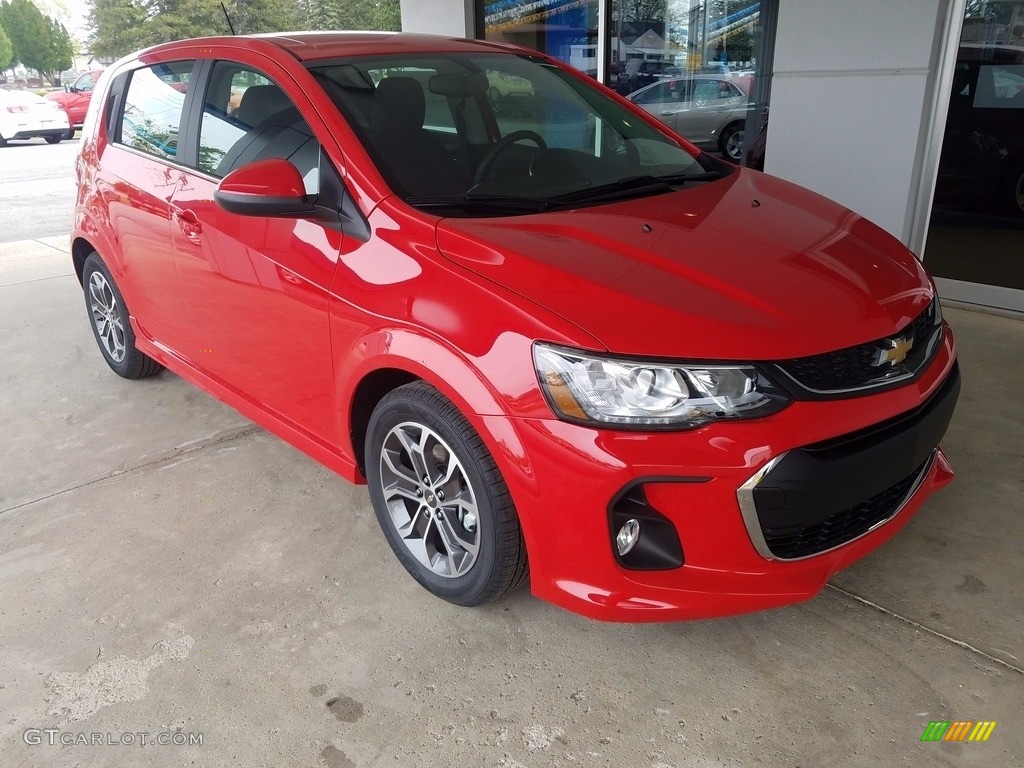 Red Hot 2017 Chevrolet Sonic LT Hatchback Exterior Photo #120494805
