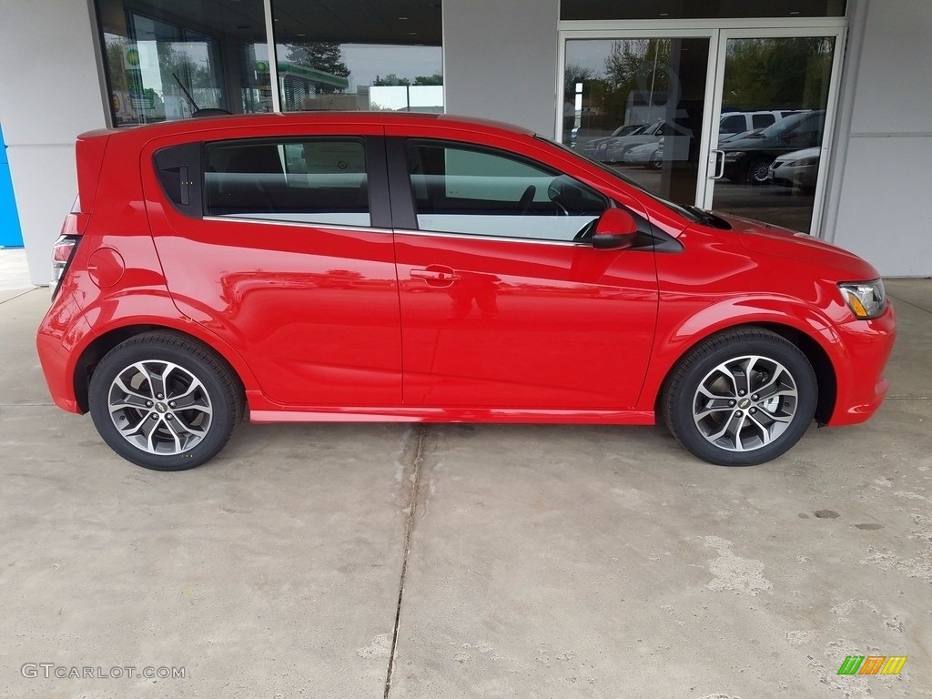 Red Hot 2017 Chevrolet Sonic LT Hatchback Exterior Photo #120494823