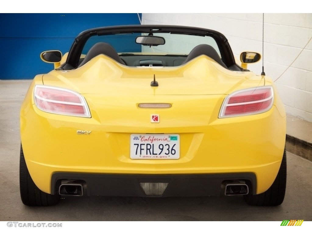2007 Sky Roadster - Sunburst Yellow / Black photo #8