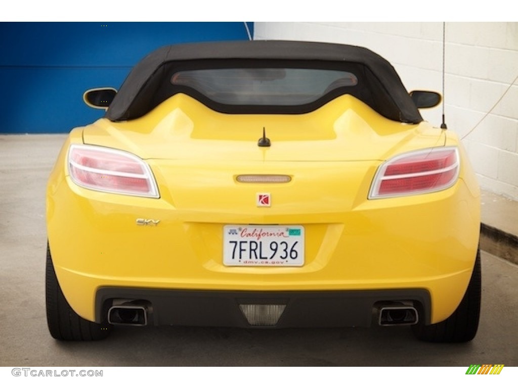 2007 Sky Roadster - Sunburst Yellow / Black photo #9