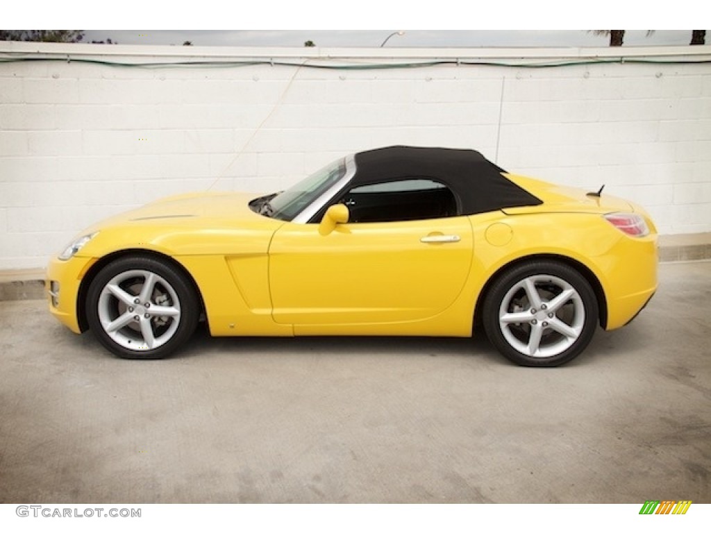 2007 Sky Roadster - Sunburst Yellow / Black photo #10