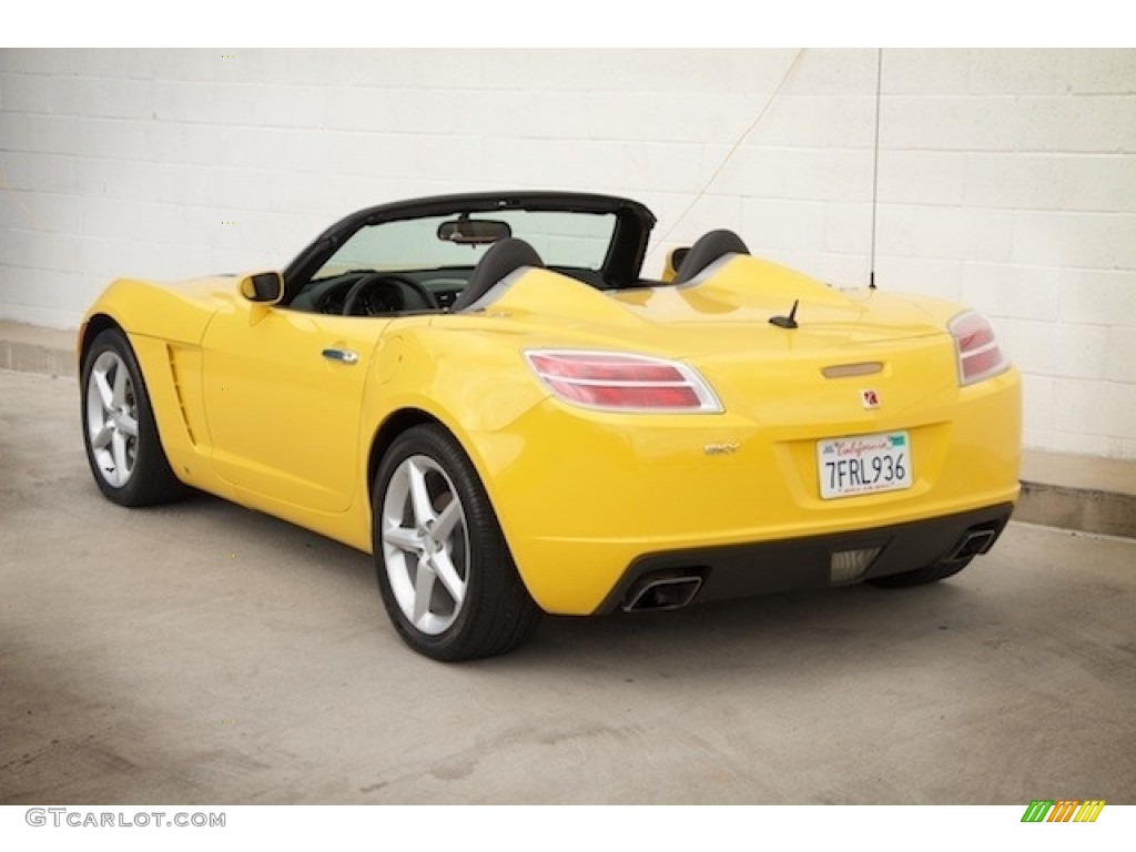 2007 Sky Roadster - Sunburst Yellow / Black photo #12