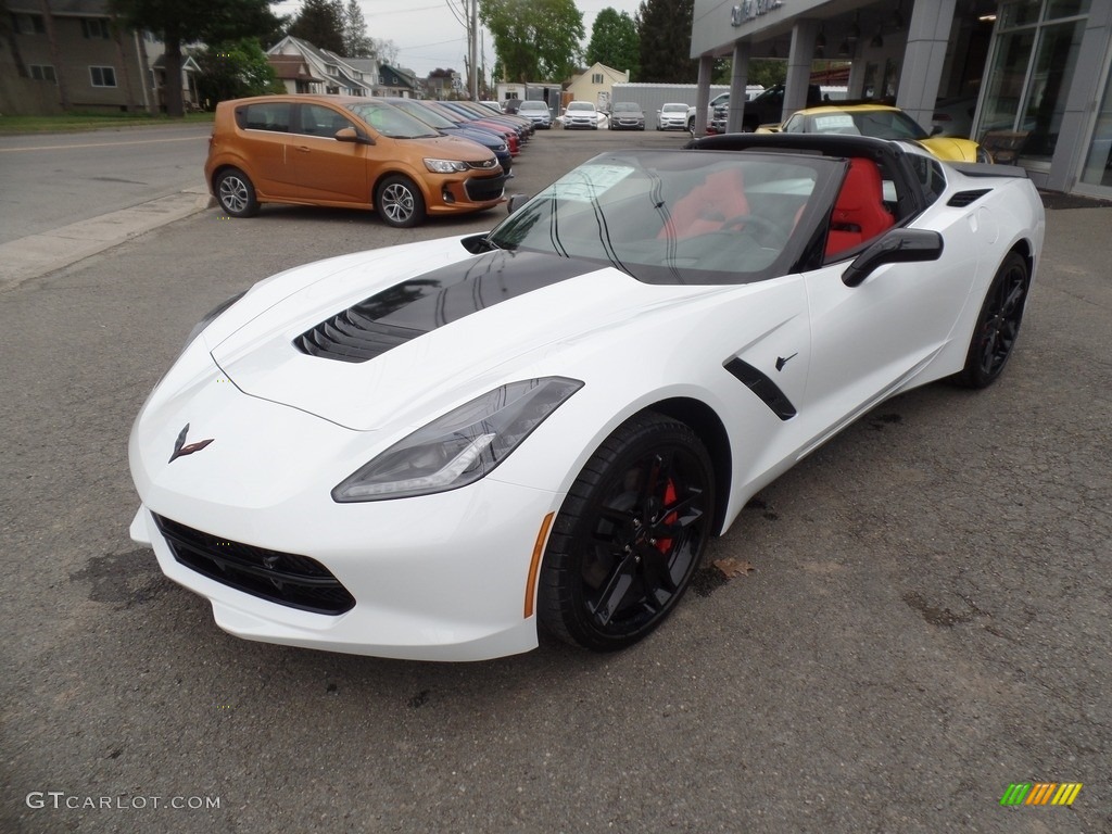 Arctic White 2017 Chevrolet Corvette Stingray Coupe Exterior Photo #120497487