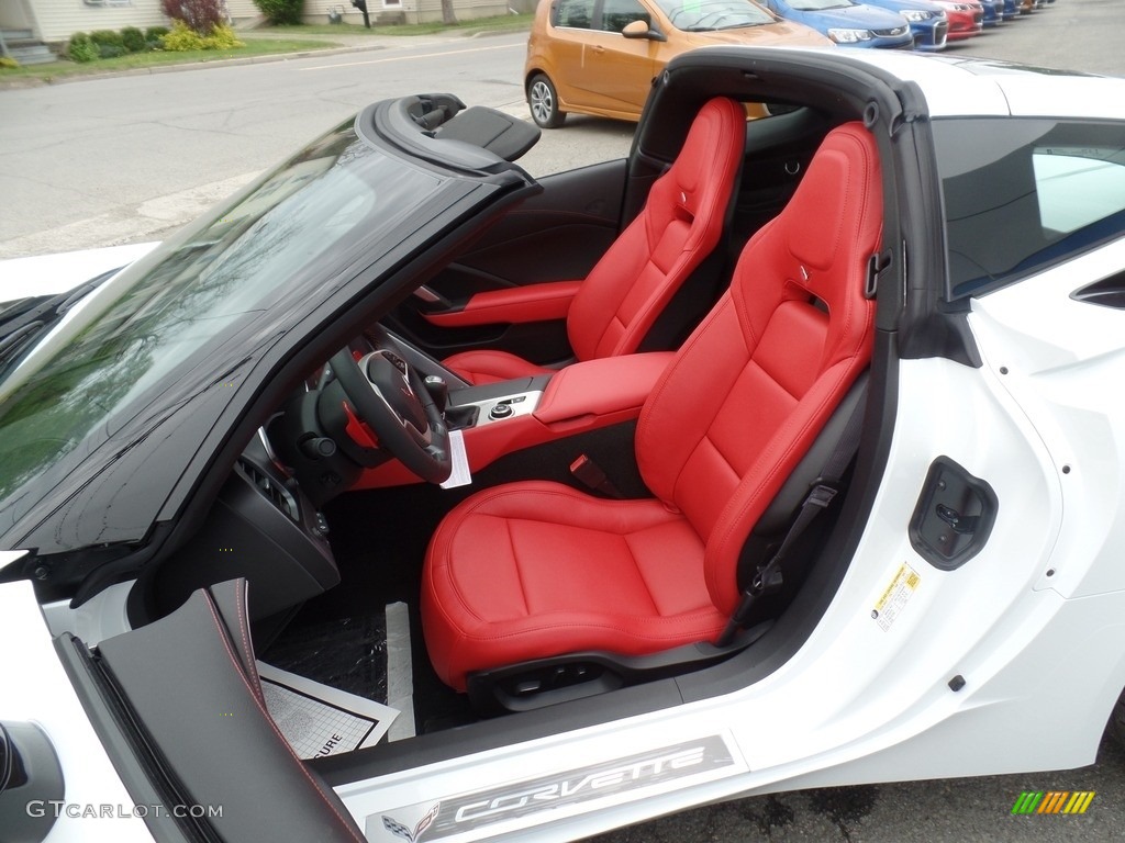 Adrenaline Red Interior 2017 Chevrolet Corvette Stingray Coupe Photo #120497661