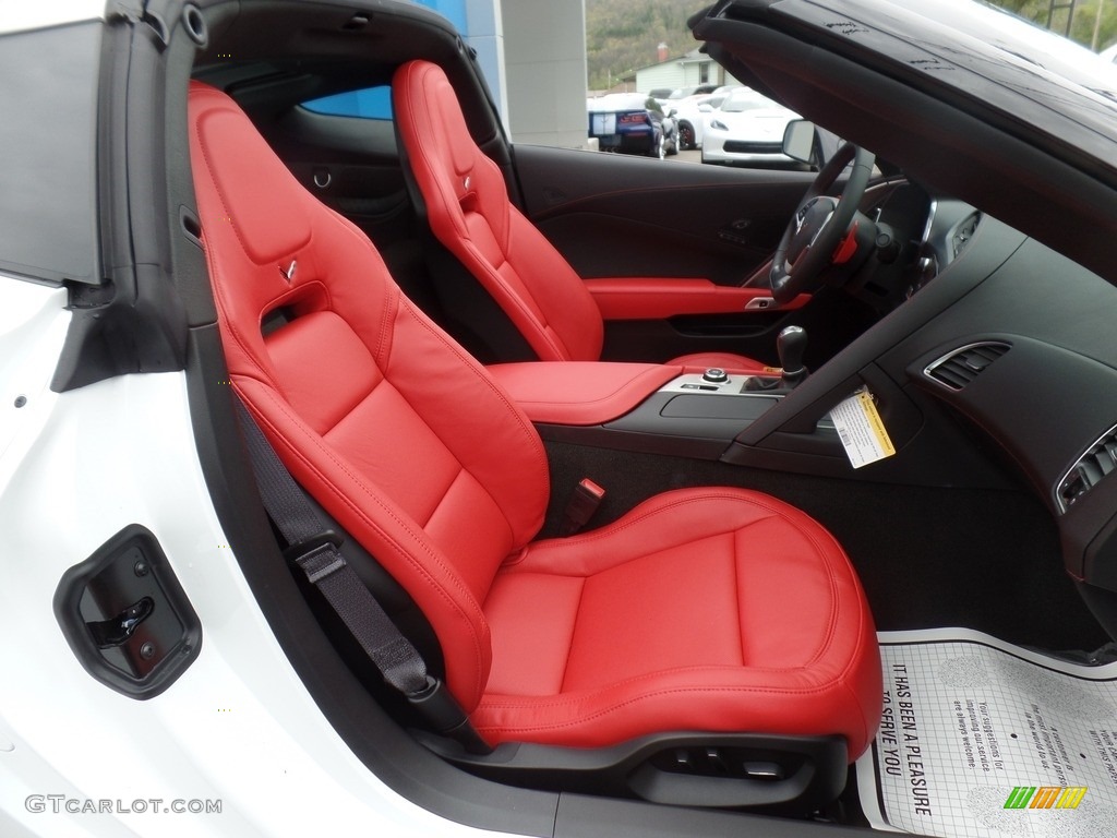 Adrenaline Red Interior 2017 Chevrolet Corvette Stingray Coupe Photo #120497730
