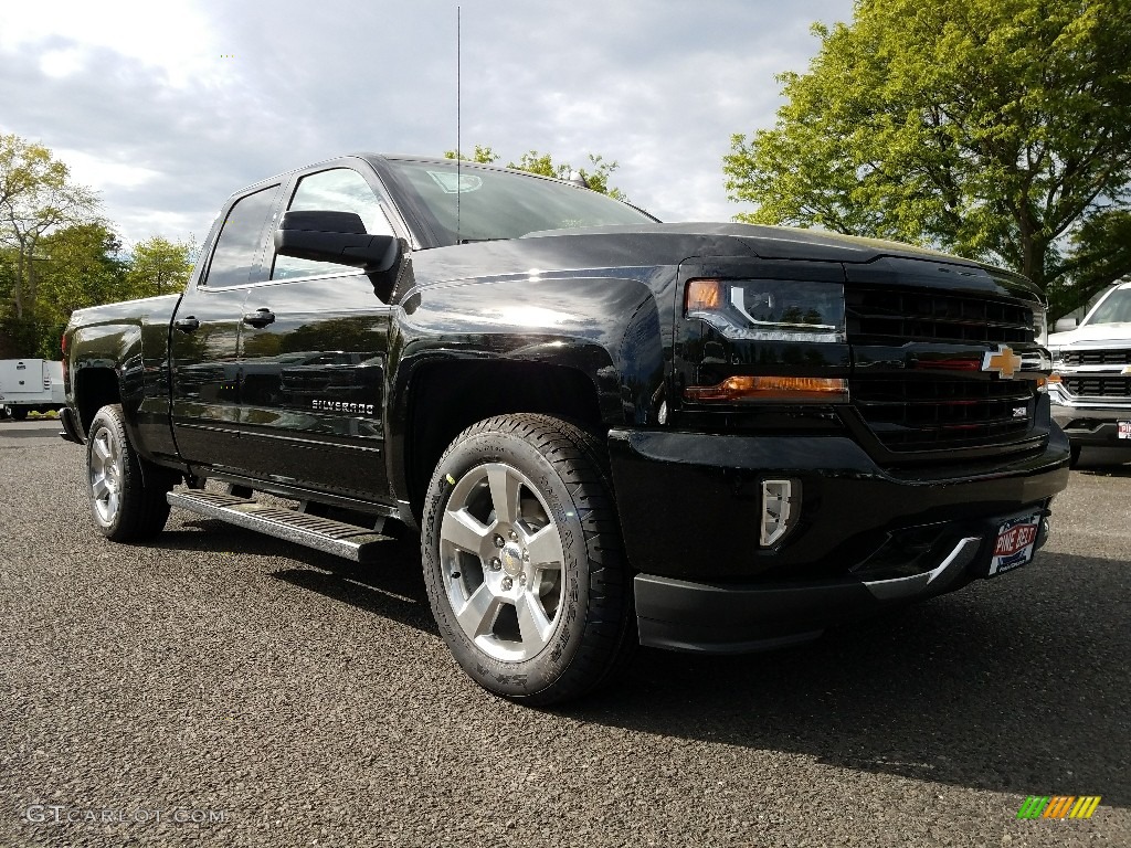 2017 Silverado 1500 LT Double Cab 4x4 - Black / Jet Black photo #1