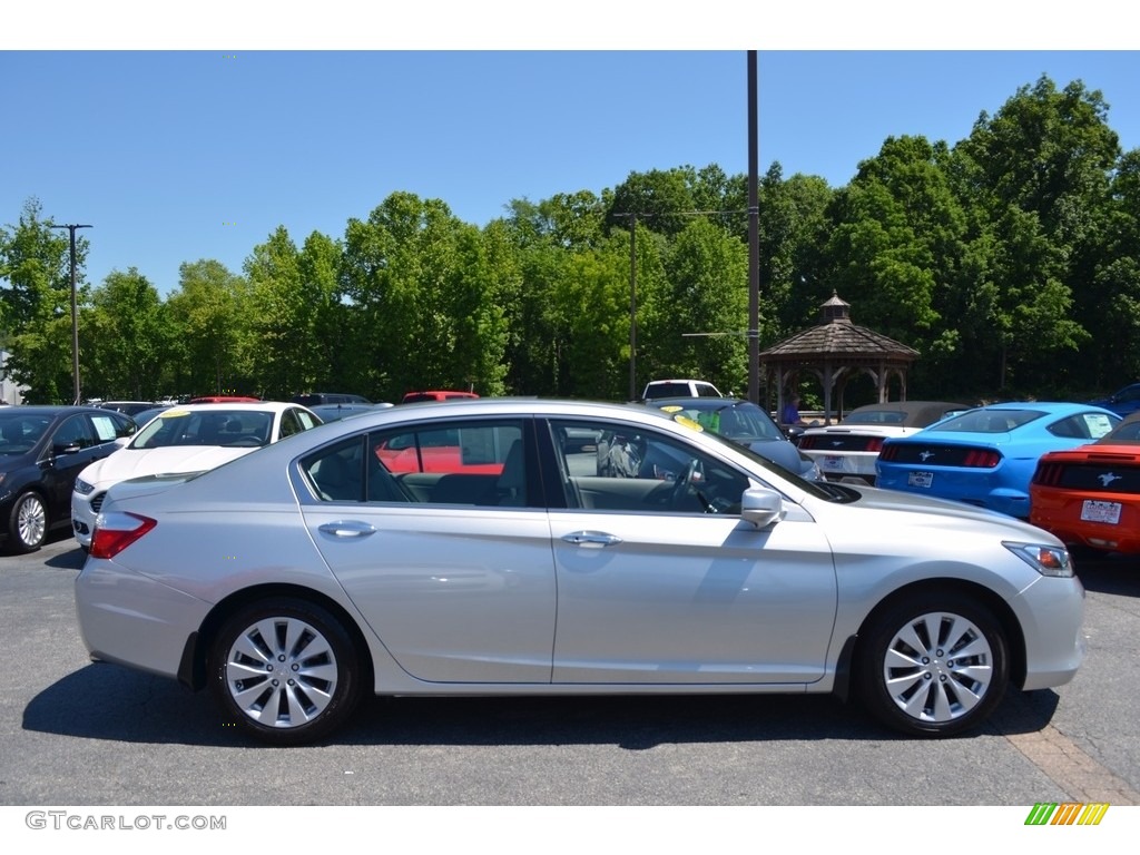 2014 Accord EX-L V6 Sedan - Alabaster Silver Metallic / Gray photo #2