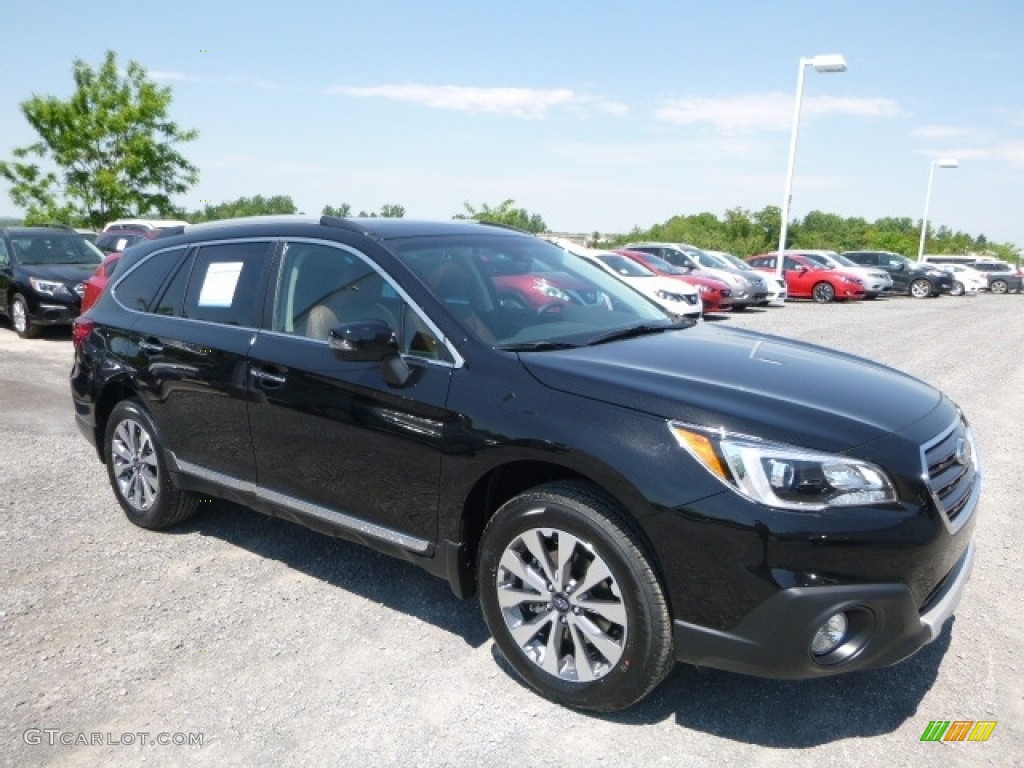 Crystal Black Silica 2017 Subaru Outback 3.6R Touring Exterior Photo #120504309