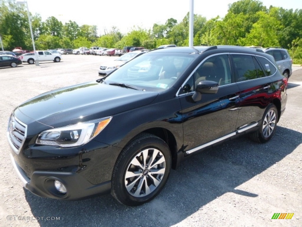 Crystal Black Silica 2017 Subaru Outback 3.6R Touring Exterior Photo #120504553