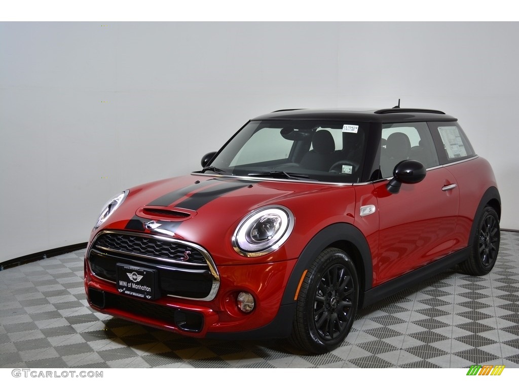 2017 Hardtop Cooper S 2 Door - Blazing Red Metallic / Double Stripe Carbon Black photo #1