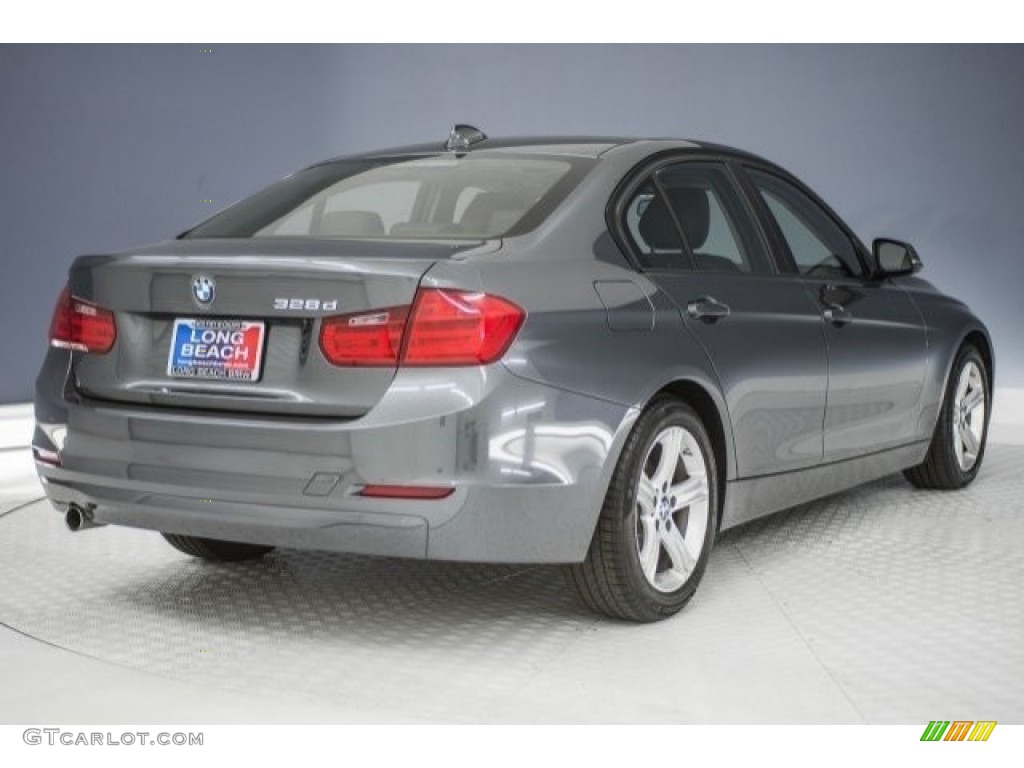 2014 3 Series 328d Sedan - Mineral Grey Metallic / Black photo #29