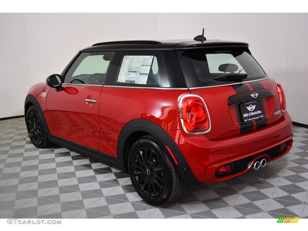 2017 Hardtop Cooper S 2 Door - Blazing Red Metallic / Double Stripe Carbon Black photo #4