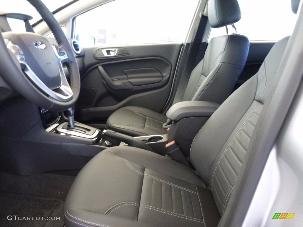 Charcoal Black Interior 2017 Ford Fiesta Titanium Hatchback Photo #120505843