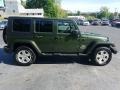 2008 Rescue Green Metallic Jeep Wrangler Unlimited Sahara 4x4  photo #6