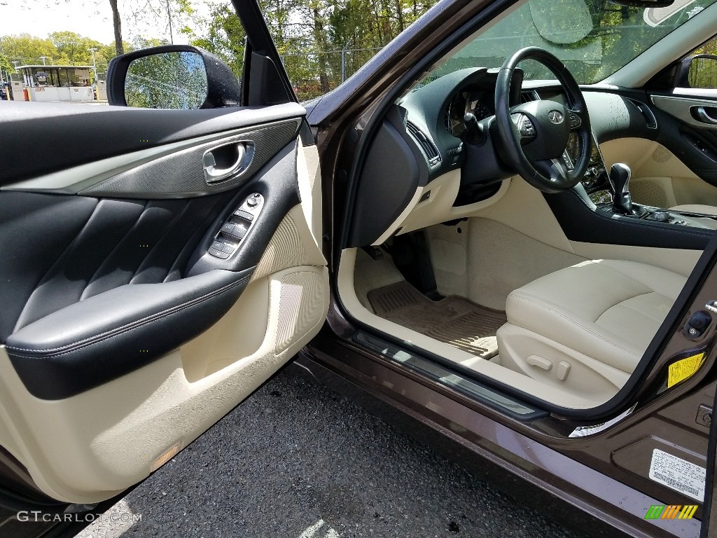 2014 Q 50 3.7 AWD Premium - Chestnut Bronze / Wheat photo #18