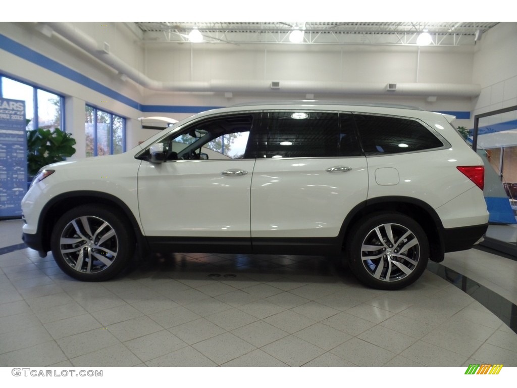 2017 Pilot Elite AWD - White Diamond Pearl / Black photo #3