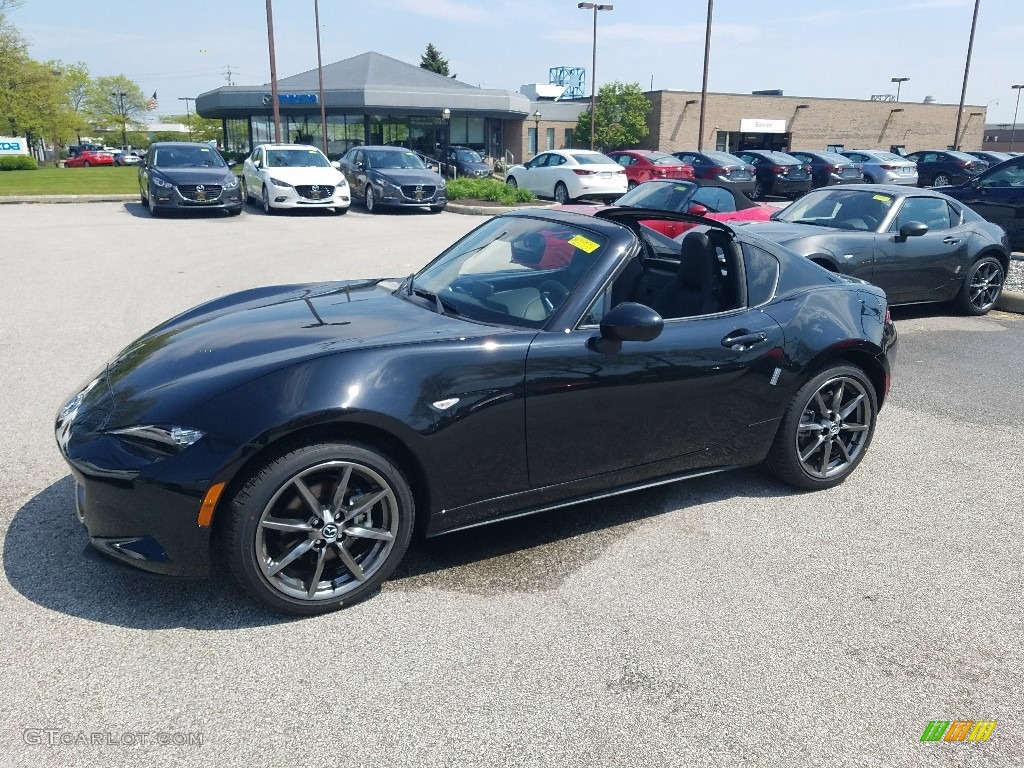 2017 MX-5 Miata RF Grand Touring - Jet Black Mica / Black/Red Stitching photo #1