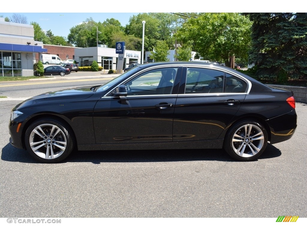 2017 3 Series 330i xDrive Sedan - Black Sapphire Metallic / Black photo #5