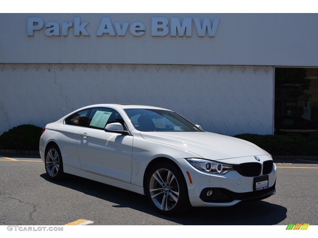 2017 4 Series 430i xDrive Coupe - Alpine White / Coral Red photo #1