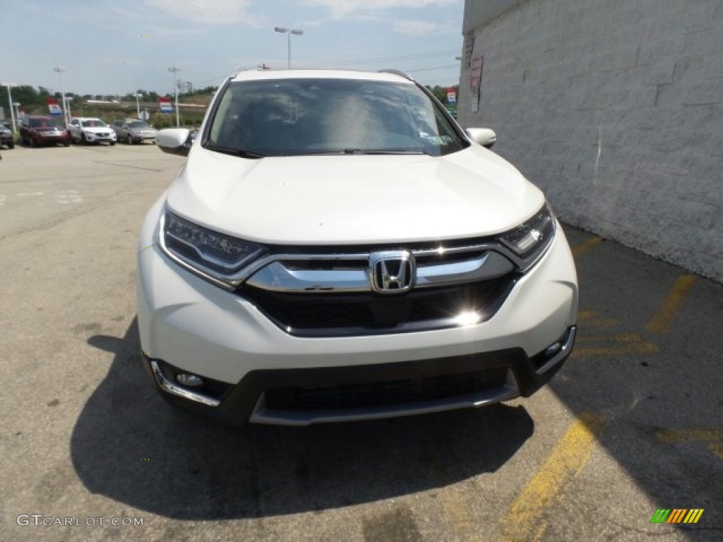 2017 CR-V Touring AWD - White Diamond Pearl / Ivory photo #4