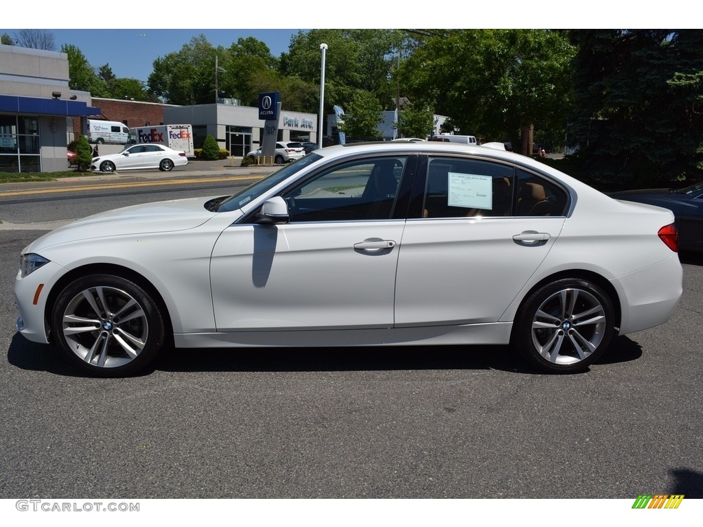 2017 3 Series 330i xDrive Sedan - Alpine White / Saddle Brown photo #5