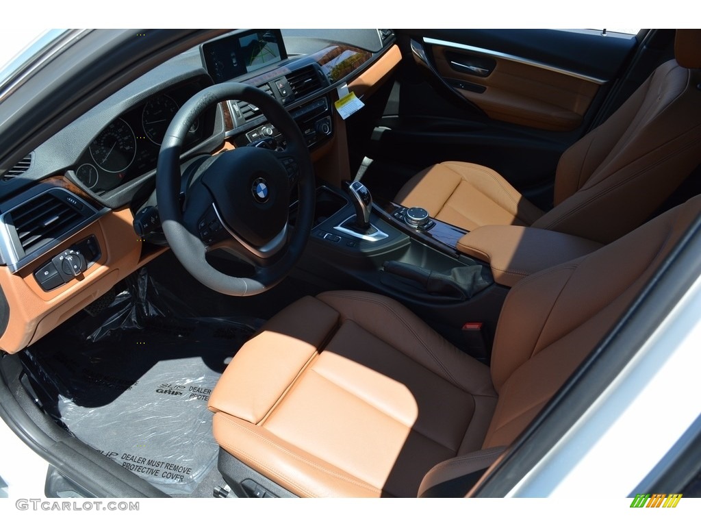 2017 3 Series 330i xDrive Sedan - Alpine White / Saddle Brown photo #10
