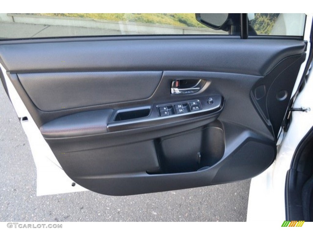 2017 Subaru WRX Limited Carbon Black Door Panel Photo #120518600