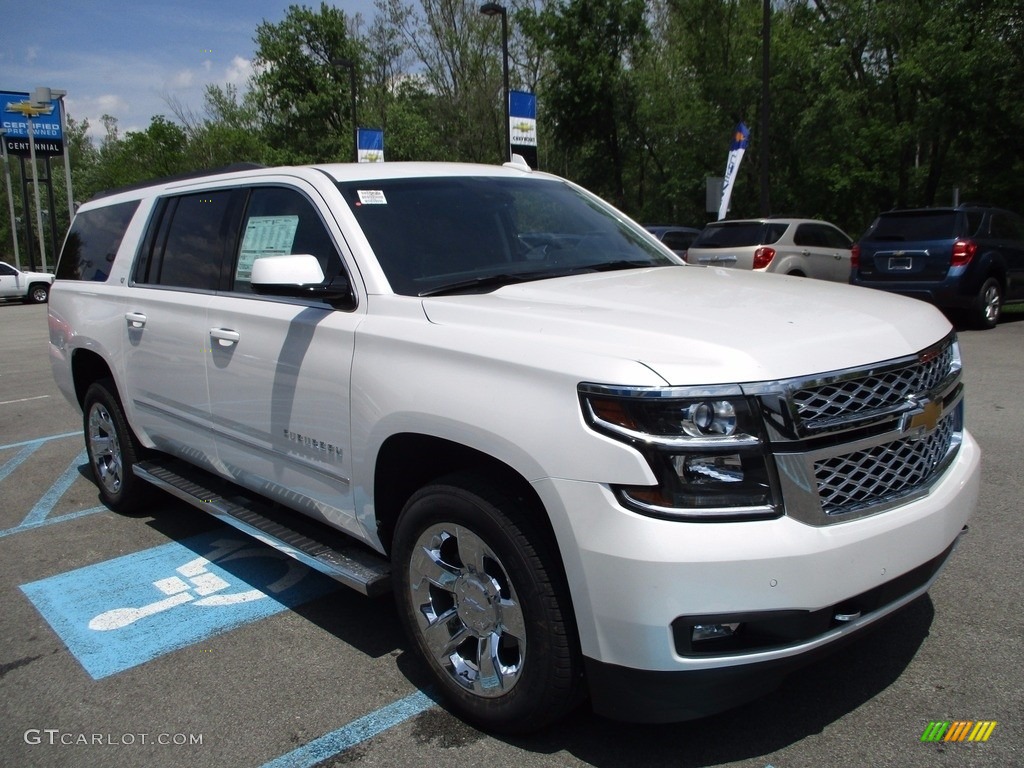 2017 Suburban LT 4WD - Iridescent Pearl Tricoat / Cocoa/Dune photo #7