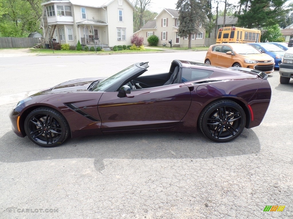 2017 Corvette Stingray Coupe - Black Rose Metallic / Jet Black photo #2