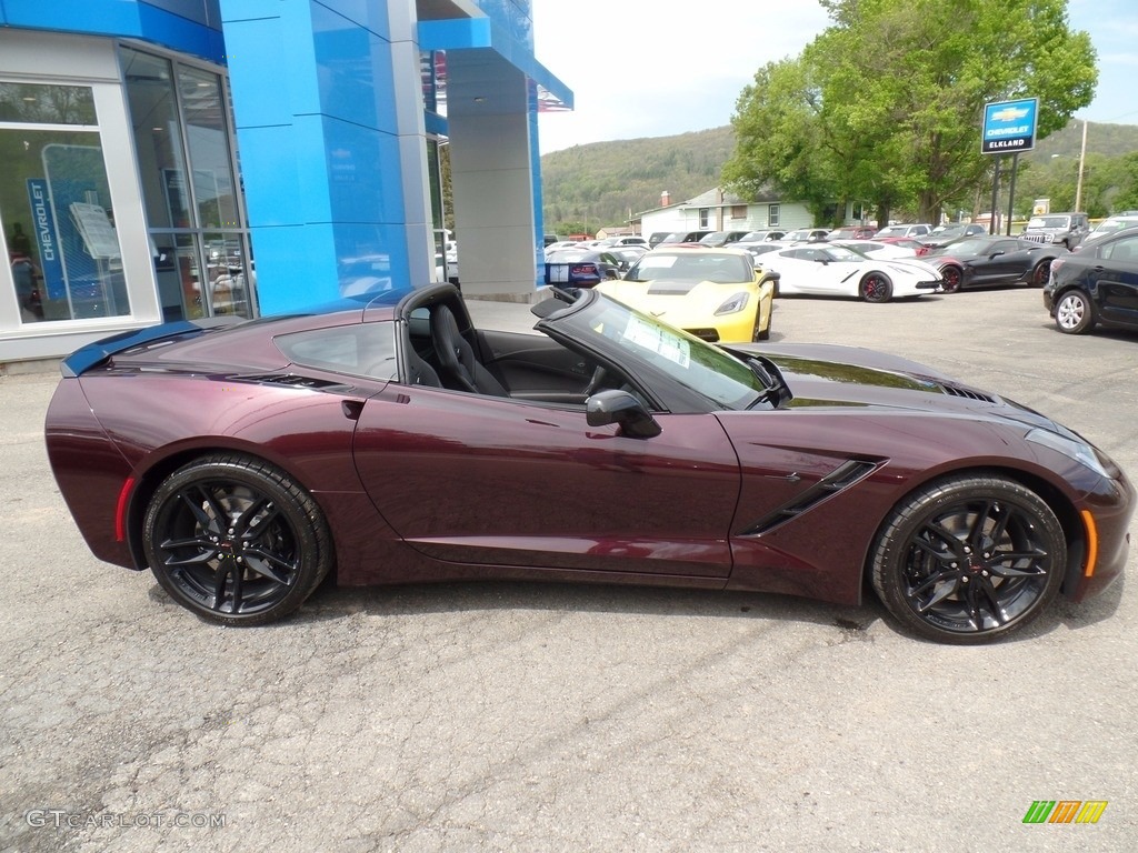 2017 Corvette Stingray Coupe - Black Rose Metallic / Jet Black photo #3