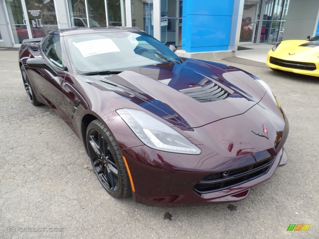 Black Rose Metallic 2017 Chevrolet Corvette Stingray Coupe Exterior Photo #120521003