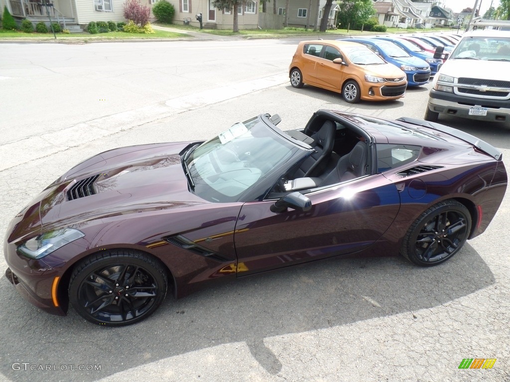 2017 Corvette Stingray Coupe - Black Rose Metallic / Jet Black photo #17