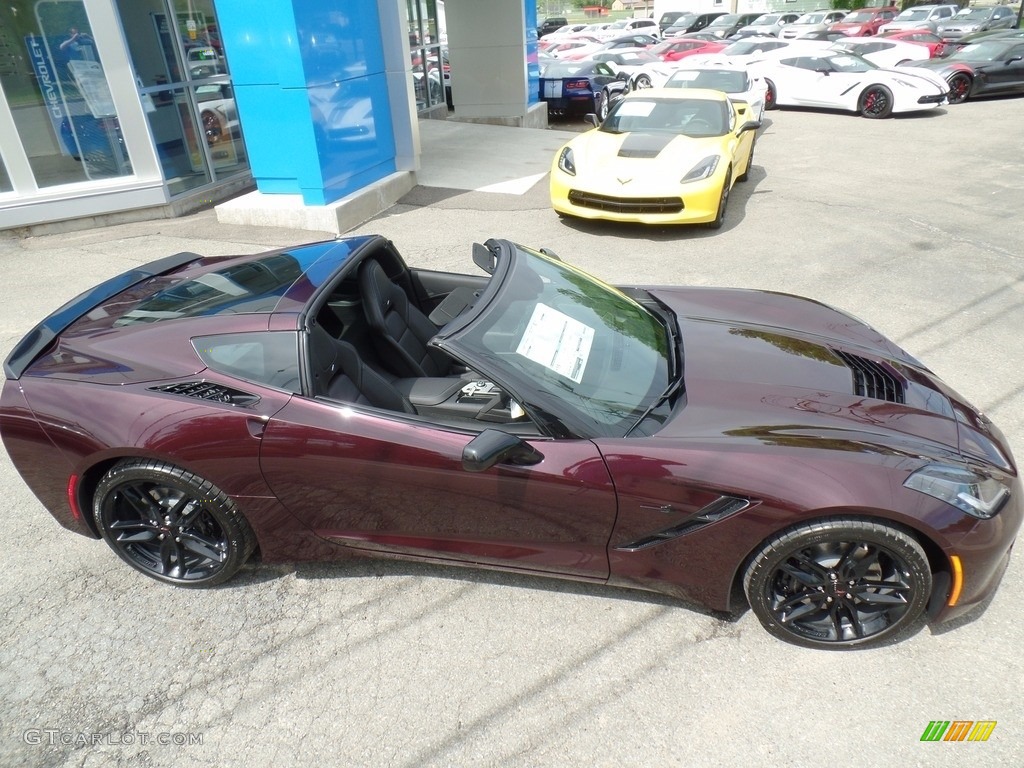2017 Corvette Stingray Coupe - Black Rose Metallic / Jet Black photo #18