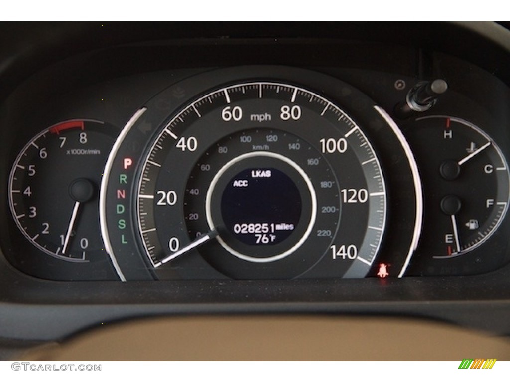 2015 CR-V Touring - White Diamond Pearl / Beige photo #24