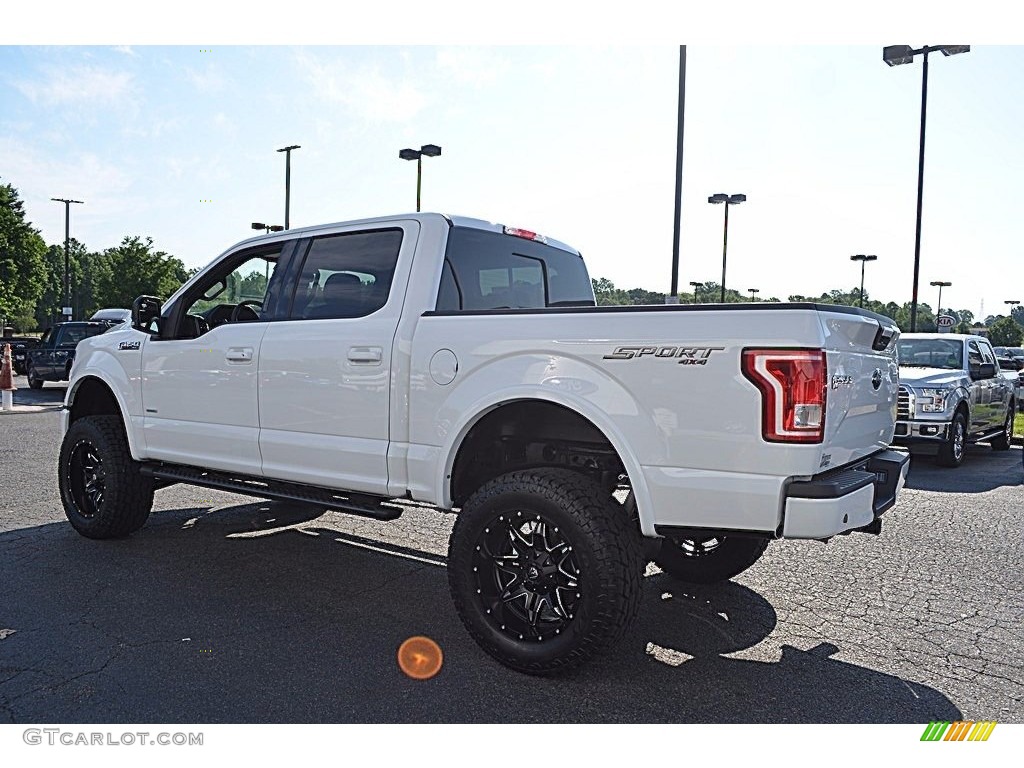 2017 F150 XLT SuperCrew 4x4 - Oxford White / Black photo #25