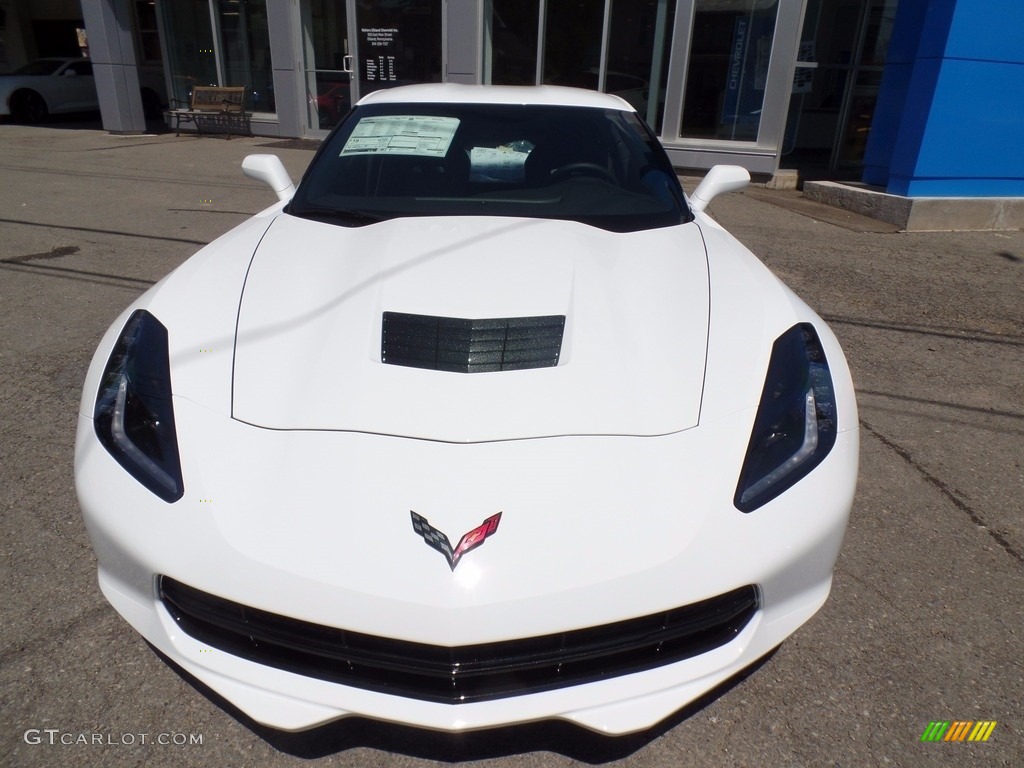 2017 Corvette Stingray Coupe - Arctic White / Jet Black photo #12