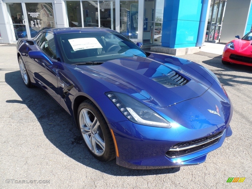 2017 Corvette Stingray Coupe - Admiral Blue / Jet Black photo #9