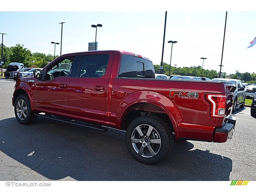 2017 F150 XLT SuperCrew 4x4 - Ruby Red / Black photo #24