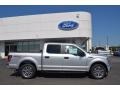 2017 Ingot Silver Ford F150 XL SuperCrew  photo #2