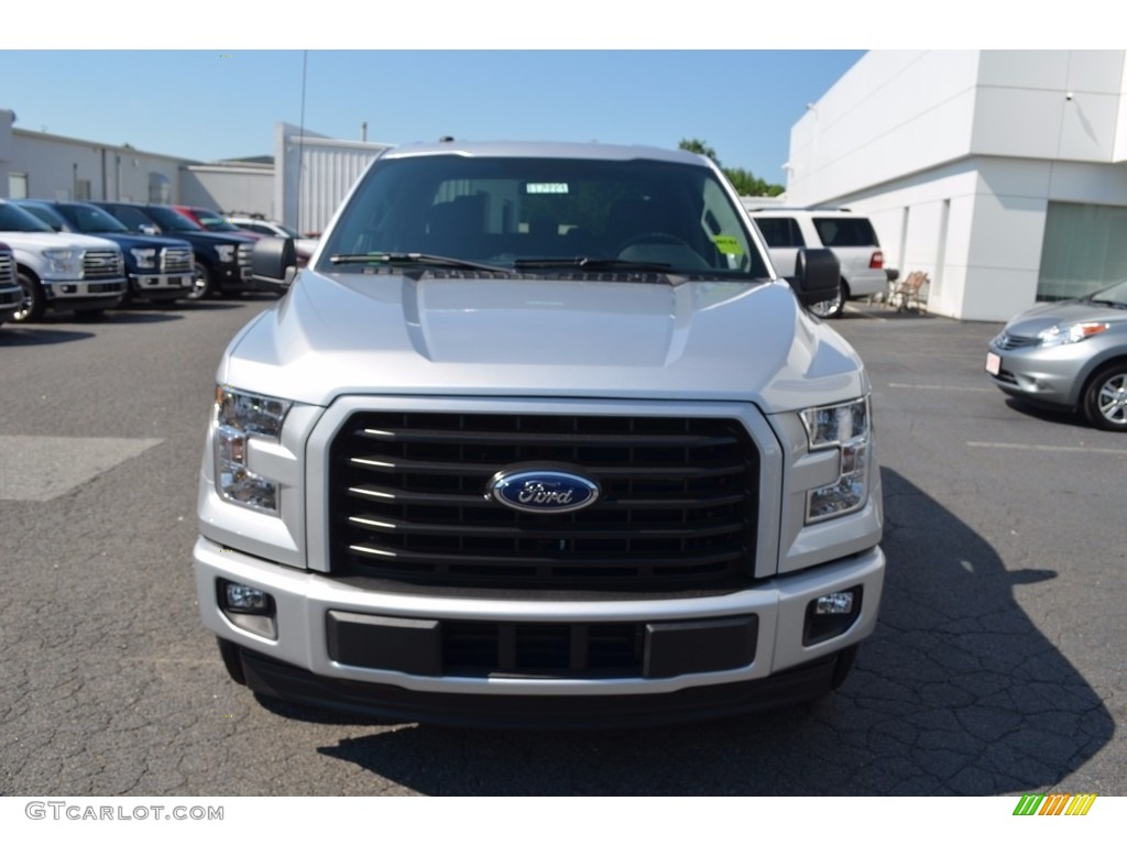 2017 F150 XL SuperCrew - Ingot Silver / Black photo #4