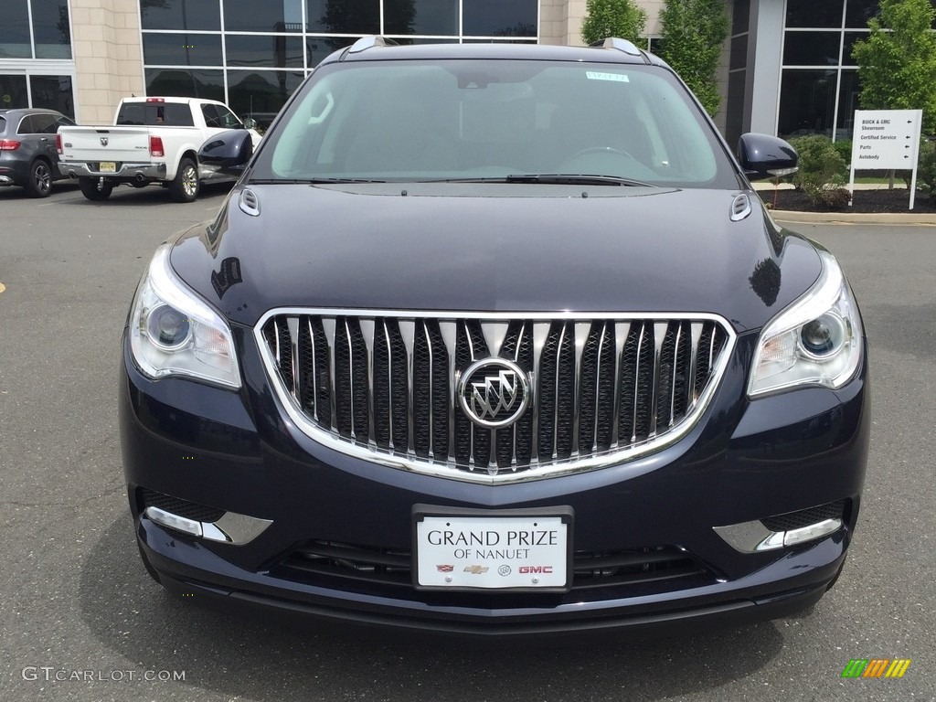 2017 Enclave Leather AWD - Dark Sapphire Blue Metallic / Ebony/Ebony photo #2