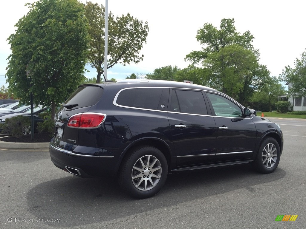 2017 Enclave Leather AWD - Dark Sapphire Blue Metallic / Ebony/Ebony photo #4