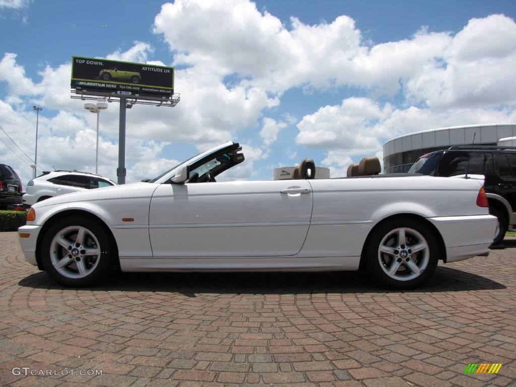 2002 3 Series 325i Convertible - Alpine White / Natural Brown photo #2