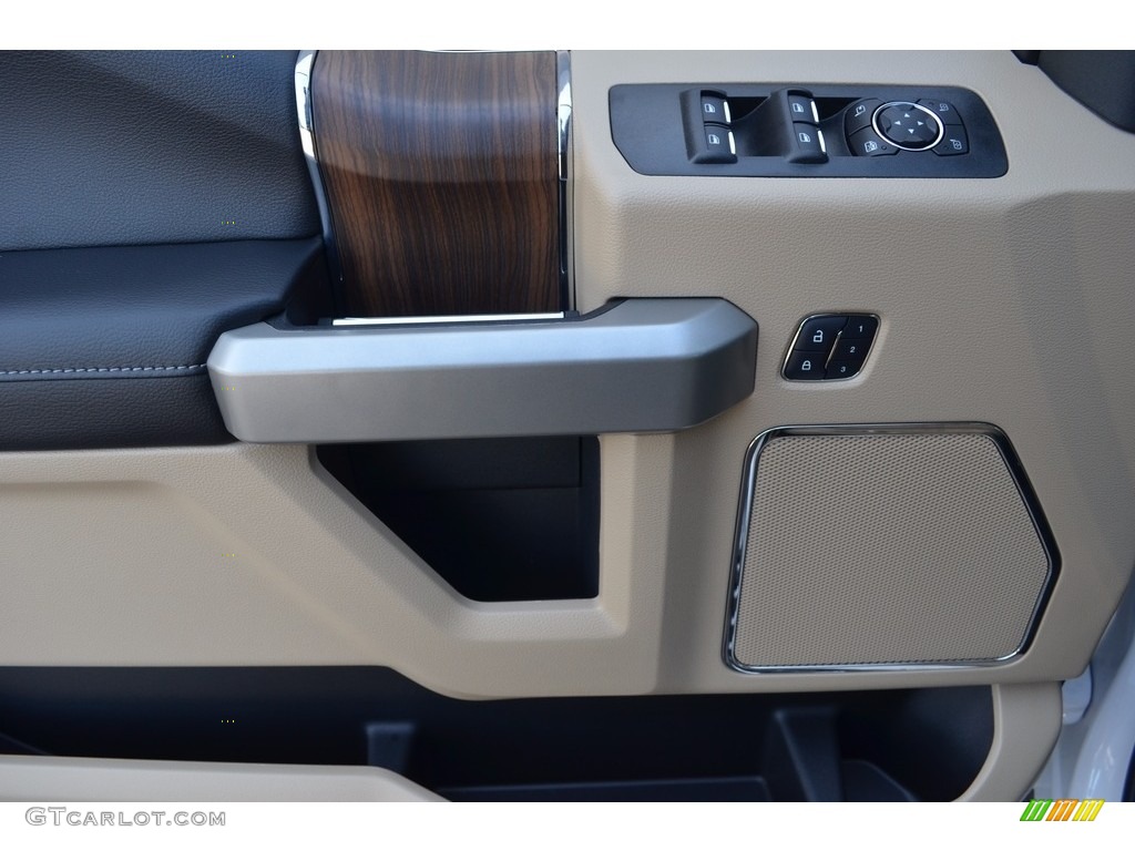 2017 F150 Lariat SuperCrew 4X4 - White Platinum / Light Camel photo #7