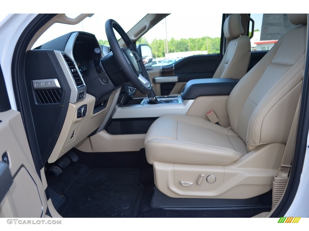 2017 F150 Lariat SuperCrew 4X4 - White Platinum / Light Camel photo #8