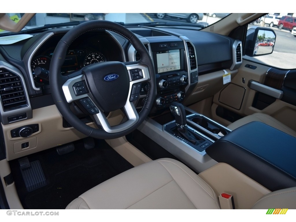 2017 F150 Lariat SuperCrew 4X4 - White Platinum / Light Camel photo #10