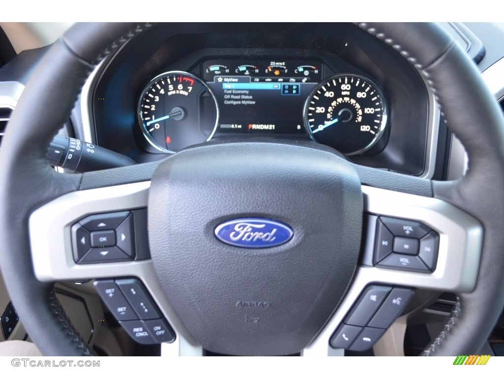 2017 F150 Lariat SuperCrew 4X4 - White Platinum / Light Camel photo #24