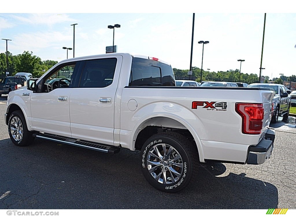 2017 F150 Lariat SuperCrew 4X4 - White Platinum / Light Camel photo #28